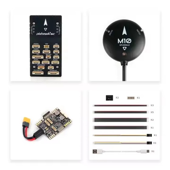 Holybro Pixhawk 6C Kunststoff gehäuse Base board M10N GNSS PM02/PM07 Leistungs modul RC Multi rotor Aircraft UAV Drone Verwendung